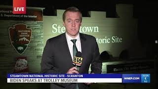 WNEP16 Biden Speaks At Trolley Museum