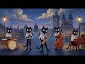 The City of a Hundred Spires. Black Cats Warm Vintage Noir Jazz for a Slow Quiet Day