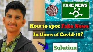 How to spot misinformation amid the Coronavirus outbreak | by Wasim Rajput