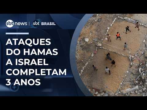 Hamas attacks on Israel that sparked the war in Gaza mark 3 years | #SBTBrasil