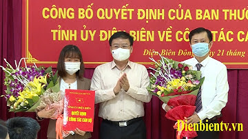 ĐIỆN BIÊN - CÔNG BỐ CÁC QUYẾT ĐỊNH VỀ CÔNG TÁC CÁN BỘ