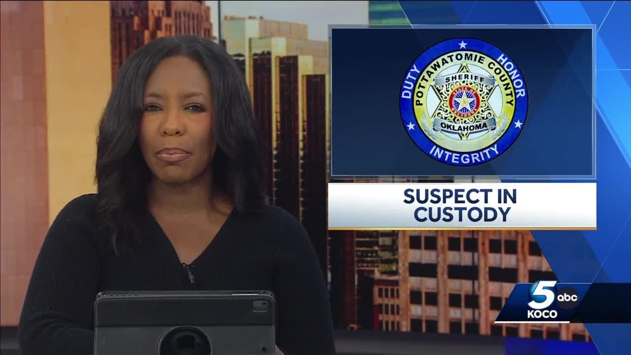 Shooting suspect in custody after manhunt in Pottawatomie County - YouTube