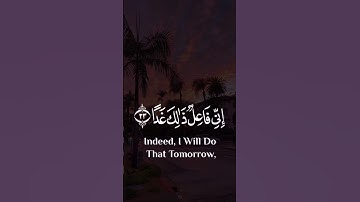 وَلَا تَقُولَنَّ لِشَيْءٍ إِنِّي فَاعِلٌ ذَلِكَ غَدًا...#سورة_الكهف #اسلام_صبحي #تلاوات