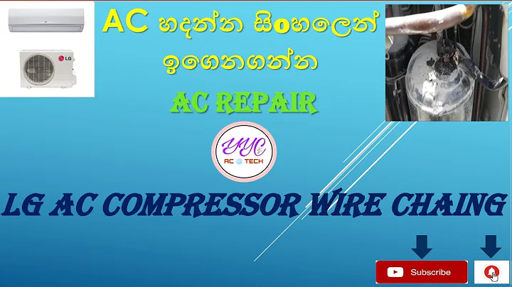 #AC #Compressor #Wire #Burn #And #Replace #New #wire (yyc ac tech)