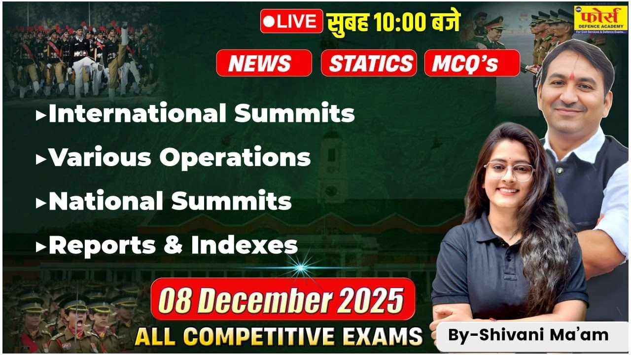 International & National Summits | Military Operations | Reports & Indexes | NDA/CDS/AFCAT 2025