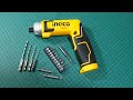 INGCO  CDSLIO802 8V LITHIUM ION CORDLESS SCREWDRIVER SET REVIEW.