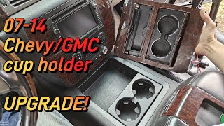 2007-2014 console cup holder upgrade GMT-900 trucks by Gage Fixes Everything 587 views 3 months ago 4 minutes, 11 seconds