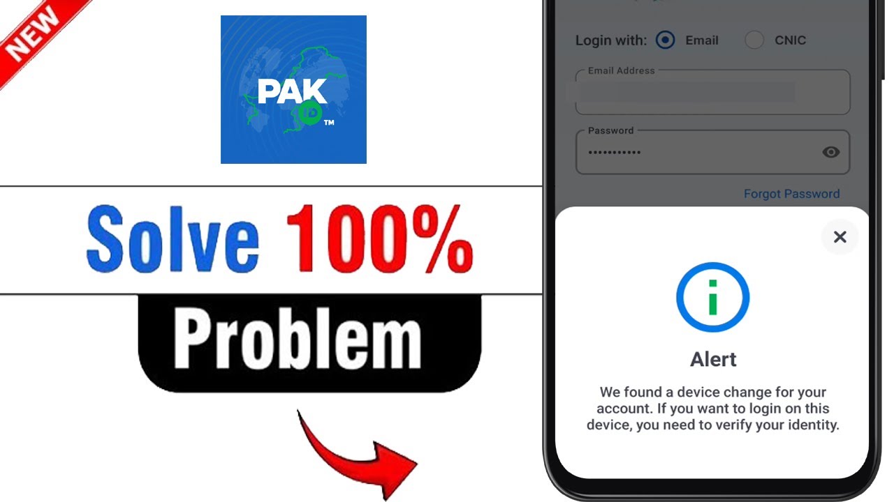 We found a device change for your account PAK Identity App Problem ...