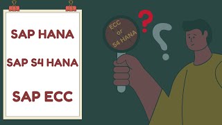 Difference between SAP HANA, SAP S4 HANA and SAP ECC