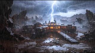 Thunderstorm on an Alien Planet | Heavy Rain & Lightning at the Outpost | Deep Sleep Ambience