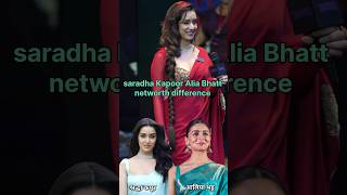 Shraddha vs Aalia Networth Difference 🤑 #shortvideo #shorts