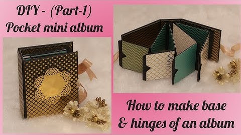 #4.Easy pocket mini album tutorial- step by step Part-1||Pocket album || Easiest mini album tutorial
