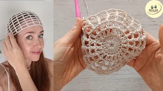 Mesh Hat casquete paso a paso PRINCIPIANTES crochet ganchillo gorro tendencia ve