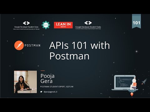APIs 101 with Postman Workshop || Pooja Gera || Postman Student Expert ...