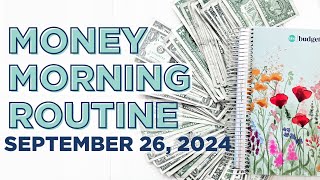 Money Morning Routine | Christmas Savings + Cash Envelopes