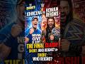 BATTLE OF THE ICONS ; JHON CENA VS ROMAN REIGNS | #shortsviral #ytshorts #shorts #youtubeshorts