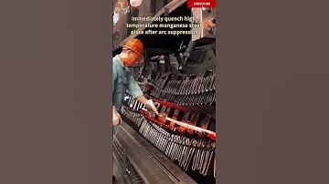 Immediately quench high-temperature manganese steel plate after arc suppression