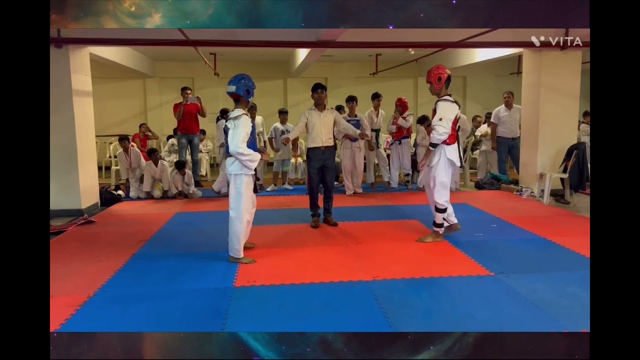 Won a silver medal 🥈 in taekwondo championship fight of karate