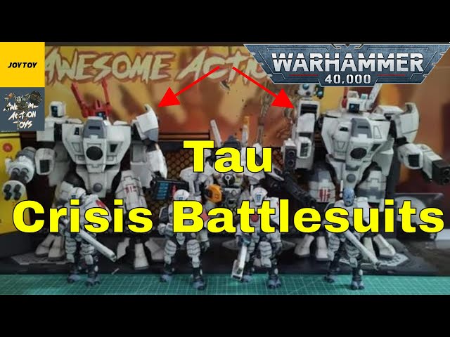 JoyToy 1/18 Warhammer 40K T'au Empire XV8 Crisis Battlesuit 01