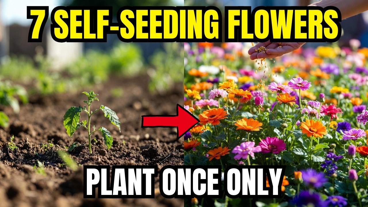 😍7 Self-Seeding Flowers That Come Back Every Year for a FREE Garden🌿