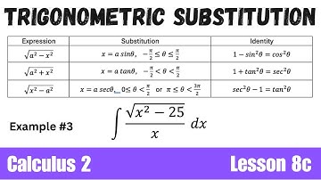 Integration with Trigonometric Substitution