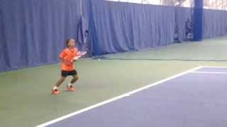 Upcoming 10 year old young tennis star