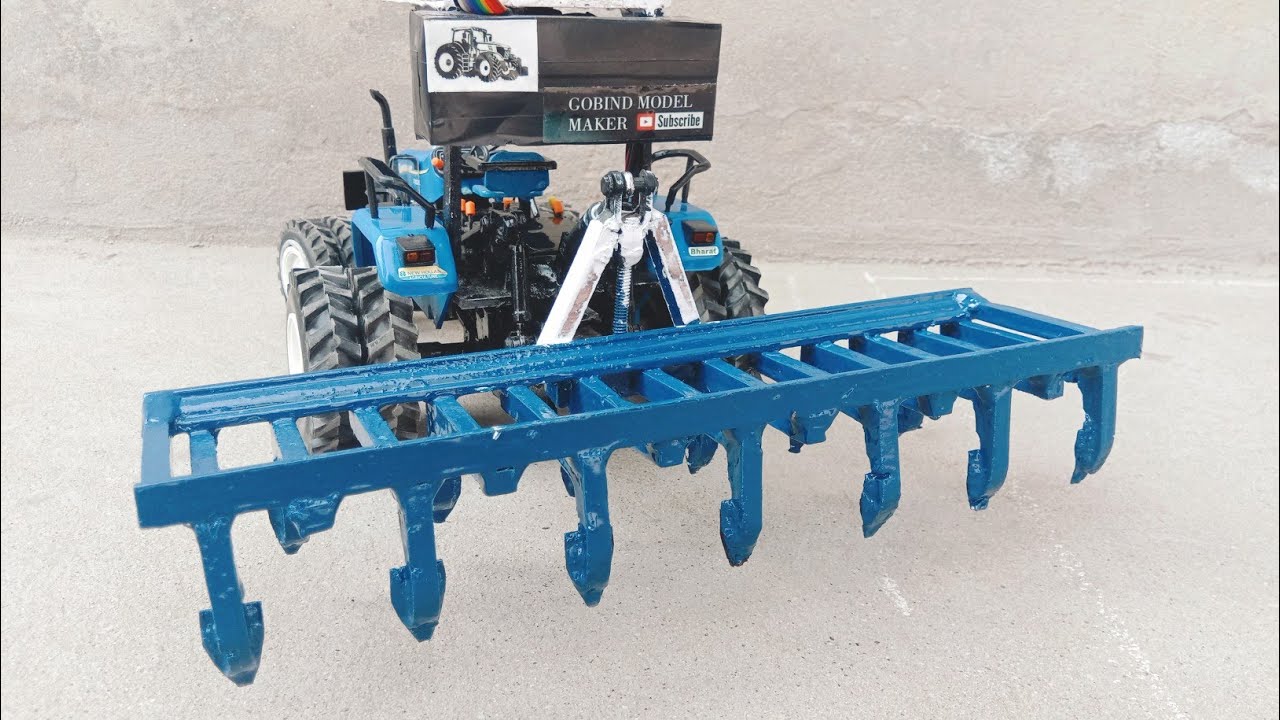 New holland with cultivators (homemade cultivators for 6010 toytractor