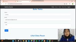 UAS PEMROGRAMAN WEB 1( MENAMBAHKAN BUKU TAMU) melanjutkan website UTS