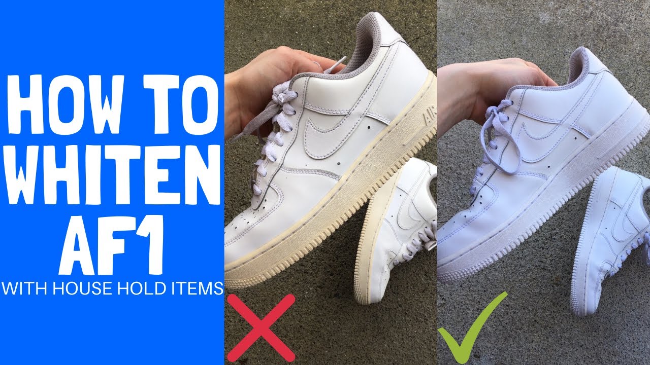 how to clean yellow air forces