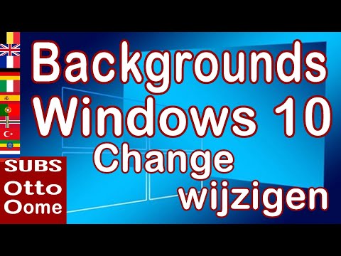 Hoe backgrounds wijzigen in Windows 10?
