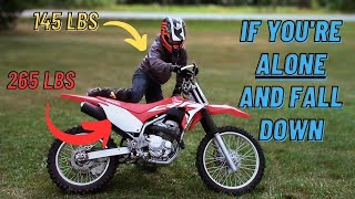 How To Easily Pick Up A Dirt Bike That Weighs More Than You
