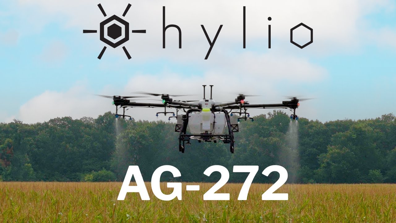 Hylio AG272 AgroDrone Texassized Crop Spraying Drone YouTube