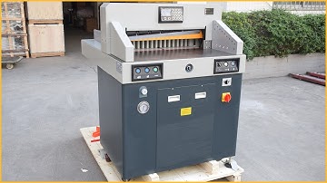 Program control hydraulic paper cutting machine 670 industrial digital display cutter