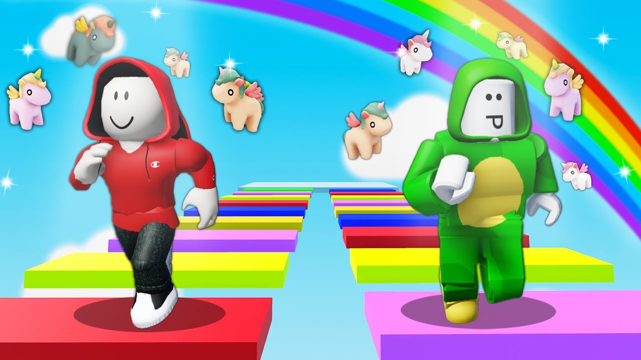 WE WON SPECIAL EFFECTS IN THE EASIEST PARKOUR! - Baby Unicorn Obby