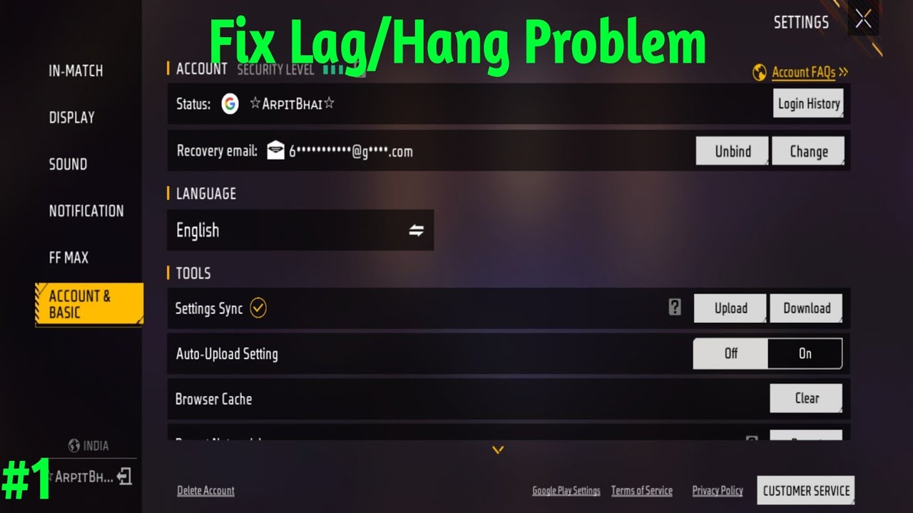 Free Fire Lag Fix | Free Fire Lag Fix After Ob52 Update | Free Fire Hang Problem |