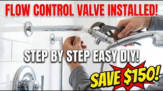 How to Install Shower Flow Control Valve — Step by Step Easy DIY | Save $150!