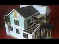 Cara membuat miniatur rumah dari kertas karton