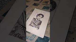 Asha Bhosle 🎙️🎤 pen sketch #tribute #pendrawing #ashabhosle #ashatai #sketchiteasy |