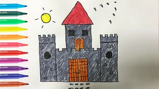 Kale Çizimi / Kale Nasıl Çizilir / Kolay Kale Çizimi Resul Elgün Art