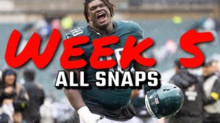 Jordan Davis Week 5: All Snaps
