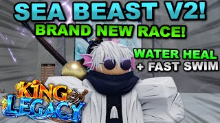Getting The *NEW RACE* Seabeast V1 & V2 In Roblox King Legacy... Here's What Happened!