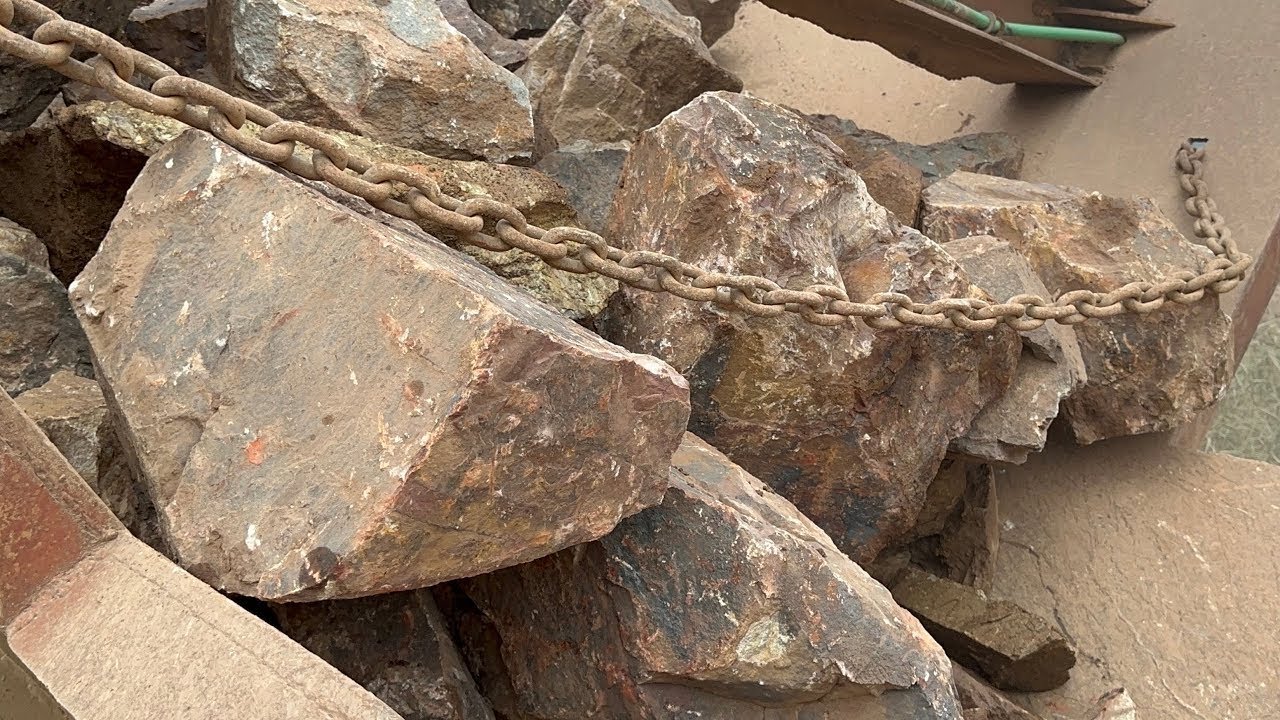 BIG ROCK 🪨 Crusher Machine - FULL Powerfull Process A Giant in Action-Big Rock Crushing