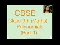 Polynomials(Pt. 1) Class 9th (Maths)CBSE (Polynomials, Degree of Polynomial, Zeroes of a polynomial)