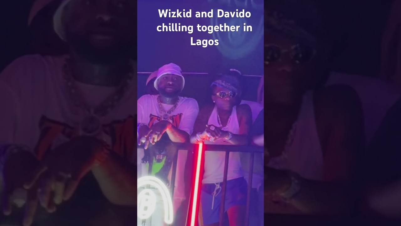 Wizkid and Davido chilling together in Lagos.