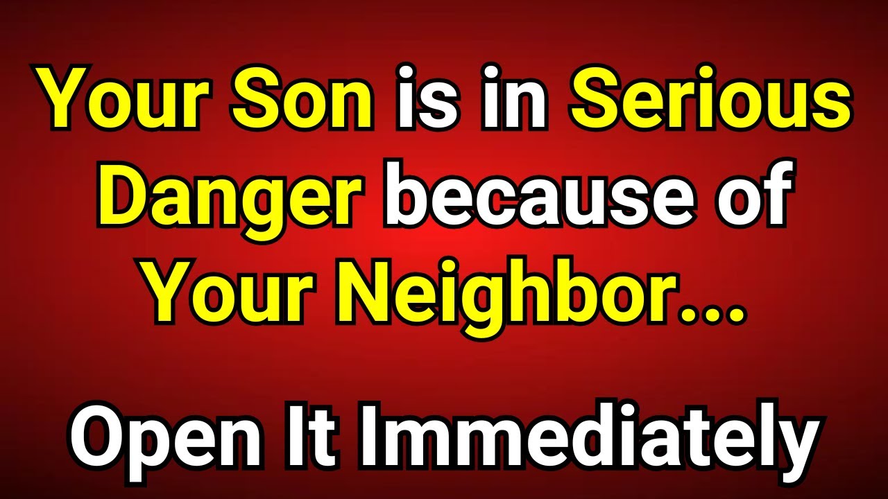 🚨Говорит Бог, это не шутка! Твой сын в серьёзной опасности из-за твоего соседа... #Иисус #БогСказал
