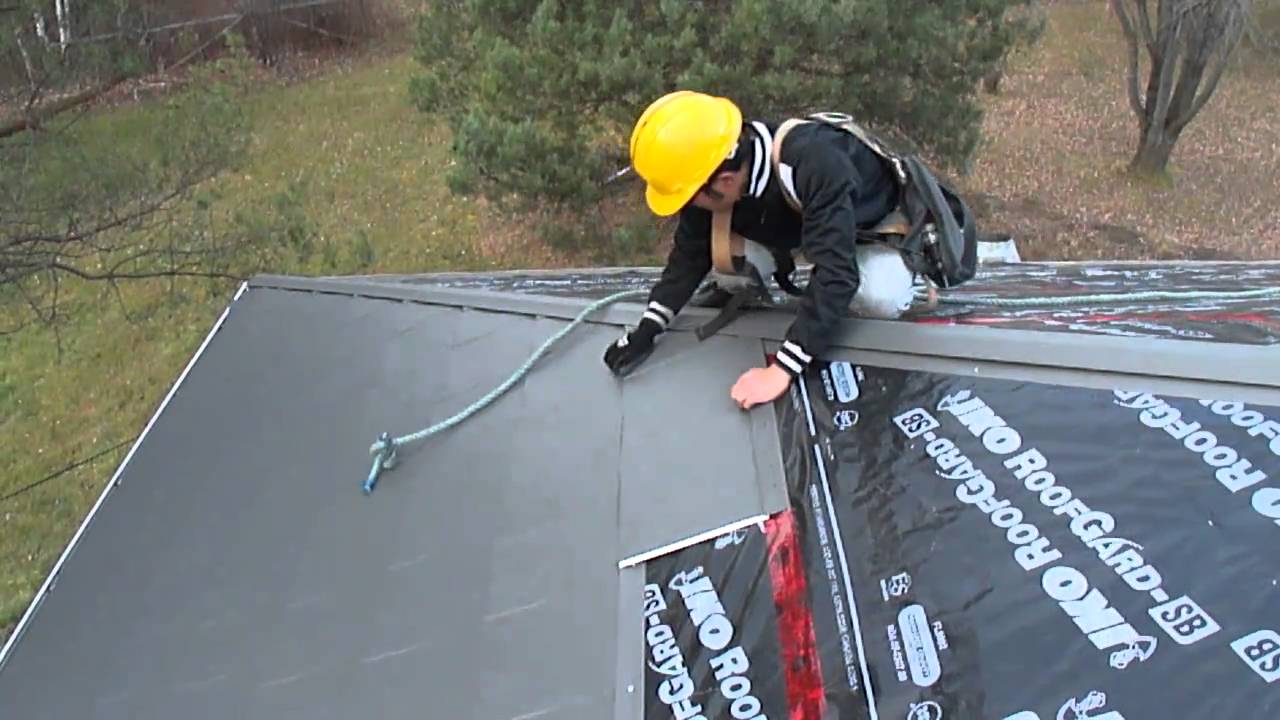 Metal shingles installation