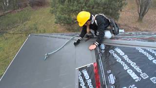 Metal shingles installation