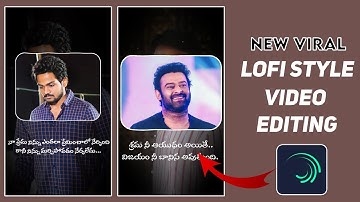 How to make trending Lofi Sad status video editing in alight motion ll Lofi video editing