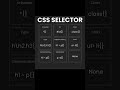CSS Selectors 🔥#shorts