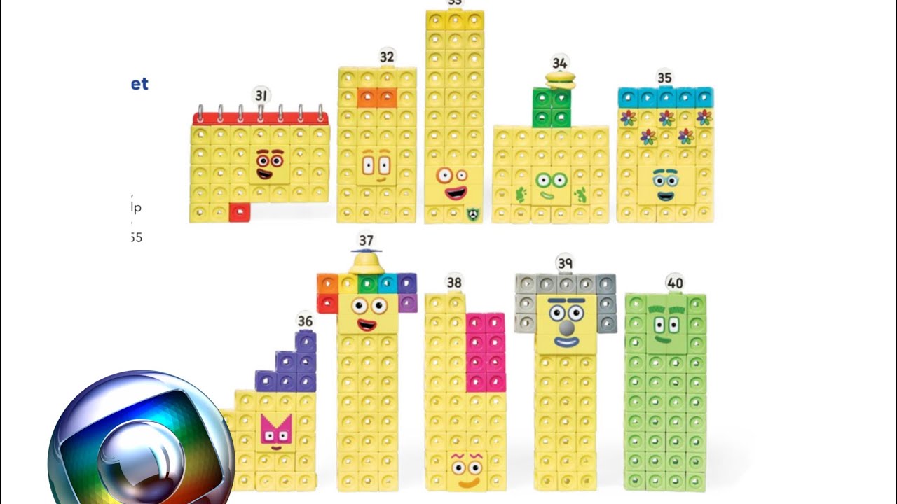 Globo 2005 shows you Numberblocks 33, 34, 37, 38 and 39 - YouTube